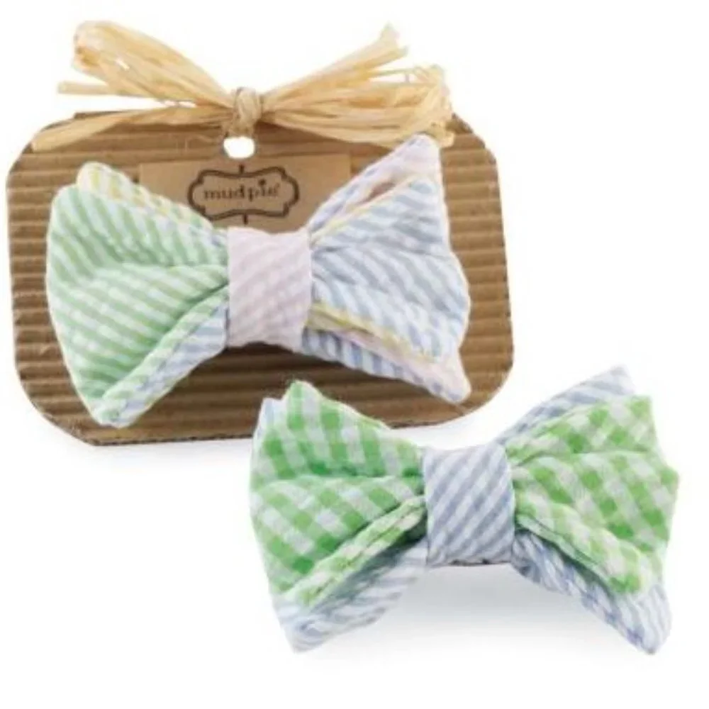 Mud Pie boys bow ties: gingham or seersucker